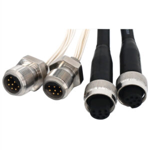 Metal Shell 55 Series Female Male Power Cable Connectors