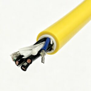 PUR Foaming Tether with Power & Armored Optical Fiber